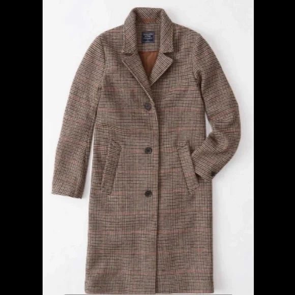 Abercrombie Fitch Jackets Coats Abercrombie Plaid Dad Coat